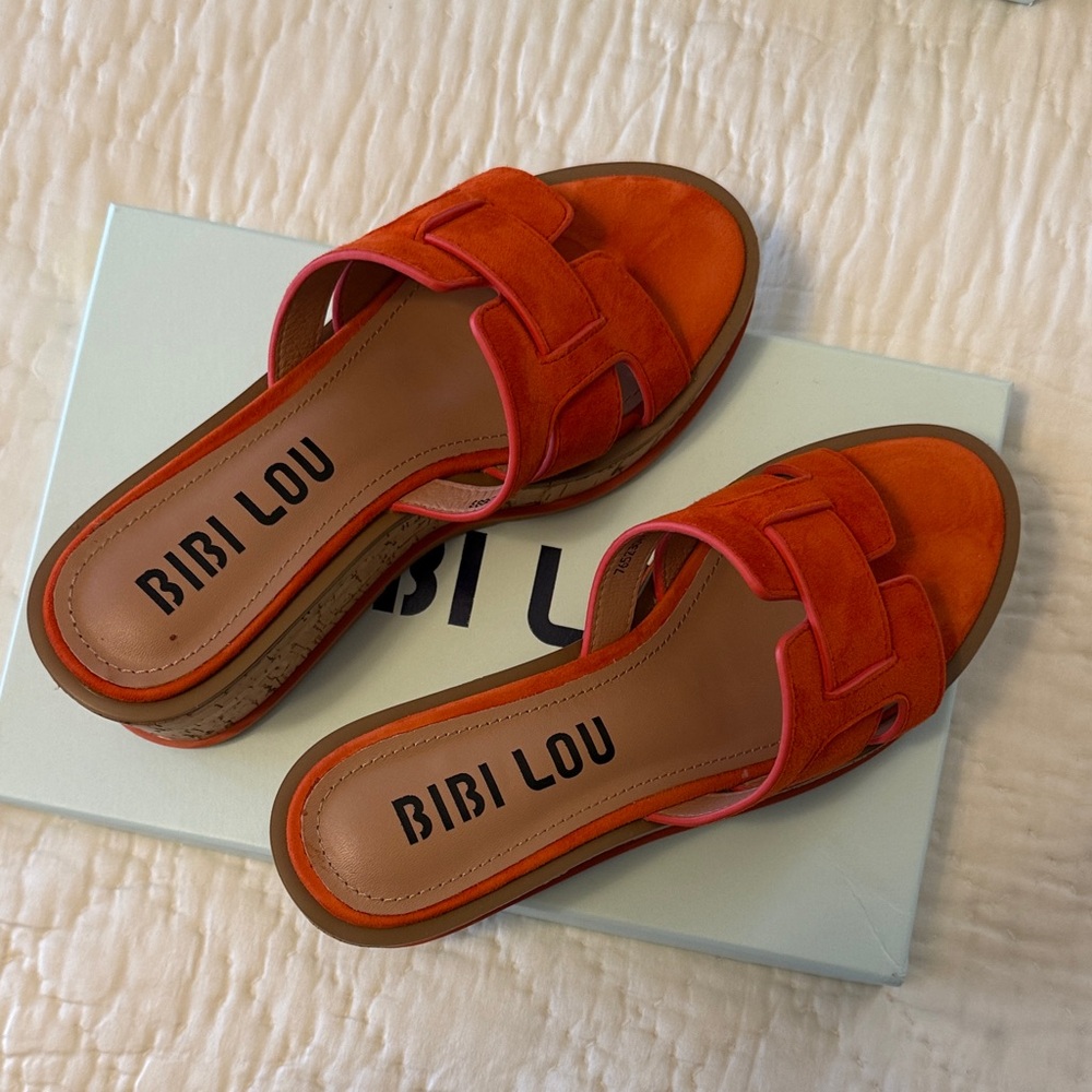 Bibi Lou Women's Vibrant Orange Sandals